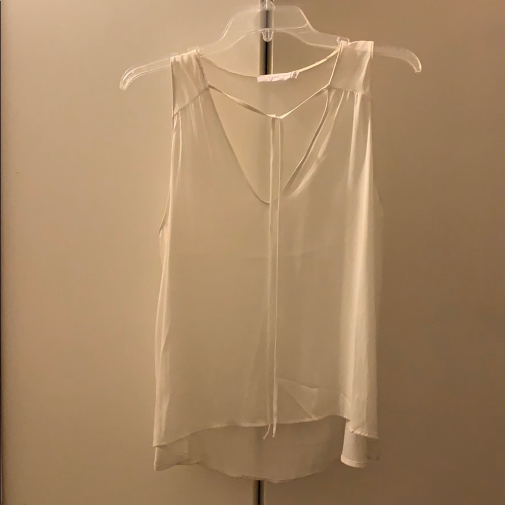 Sheer white top
